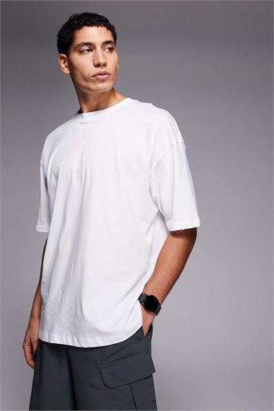 Хлопковая тренировочная футболка Icon с быстрым высыханием, белого цвета, увеличенного размера артикул 142515018