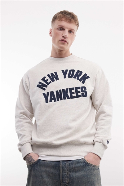 Свитшот с логотипом NY Yankees кремового цвета артикул 154890525