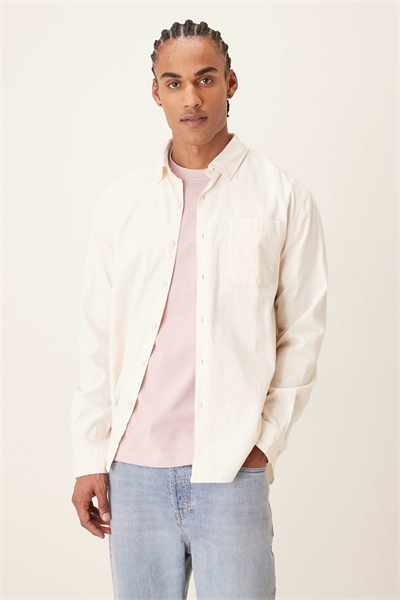 Рубашка Netherton с длинным рукавом и логотипом из экру артикул 154833209