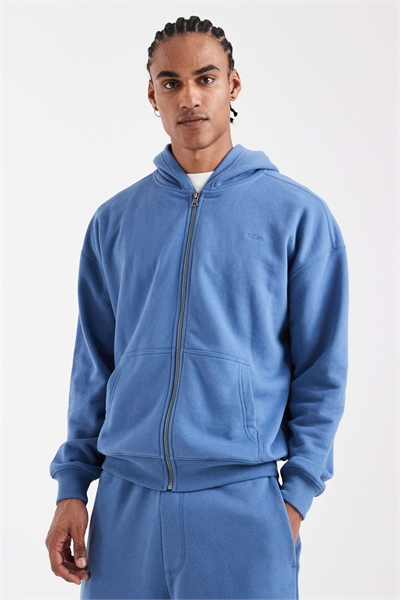 Худи с капюшоном на молнии из френч-терри с логотипом на груди co-ord артикул 155516446