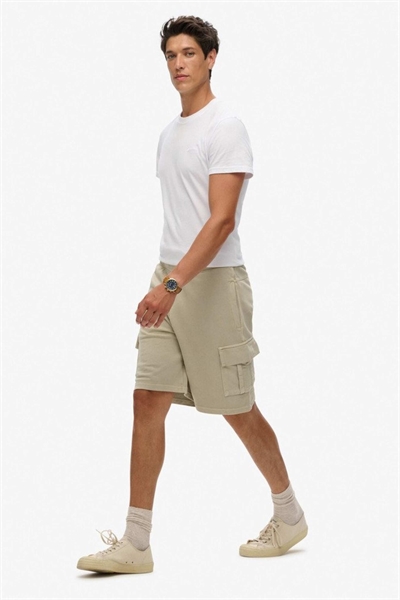 Шорты-карго с контрастной строчкой, цвет «вымытый пеликан-бежевый» артикул 150242259