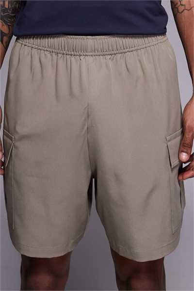 Шорты Icon 7 дюймов для тренировок с быстрым высыханием, с карманами на молнии, песочного цвета артикул 151308464