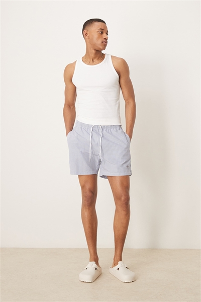 Плавки с логотипом Shield из синей ткани с полосками артикул 141004775