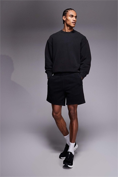 Icon Rest Day тяжелые хлопковые шорты из ткани плотностью 440 г/м² с длиной 7 дюймов, цвет: вымытый черный артикул 151485720