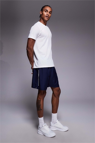 Технические шорты Tech Wordmark из темно-синей ткани артикул 153664663