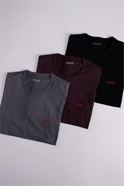 HUGO Bodywear 3-пакет футболок в нескольких цветах артикул 153992141