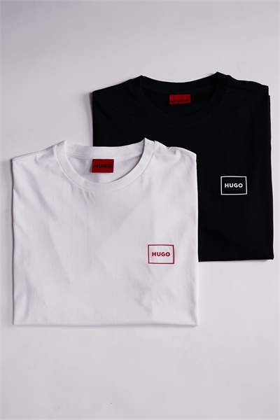 2 упаковки футболок с логотипом Dugopak белого/черного цвета артикул 148448019