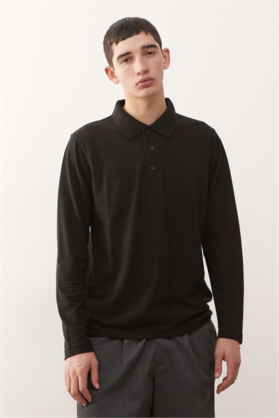 Поло с длинным рукавом Pro 65/35, черный цвет артикул 153541097