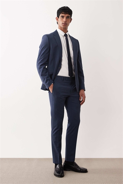 Узкие брюки из костюма из шерсти, пригодной для машинной стирки артикул 150600468