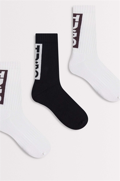 Hugo Bodywear 3 пары носков черного, белого и серого цвета артикул 153992127