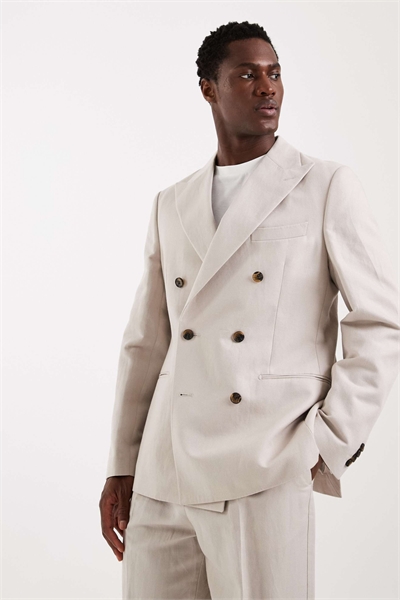 Приталенный пиджак из 100% льна артикул 154336448