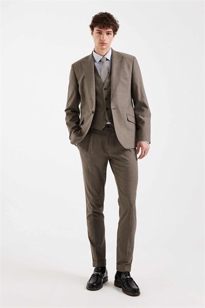 Брюки в стиле «скинни» из шерсти артикул 150082409