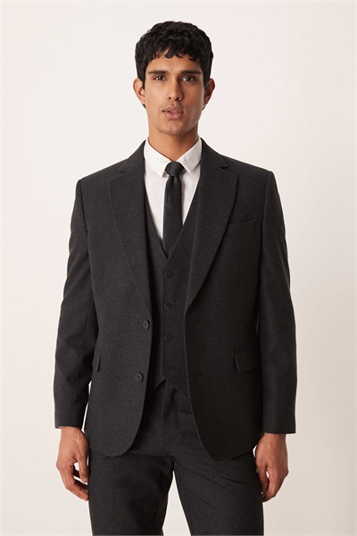 Пиджак строгого кроя с эффектом шерсти артикул 149662639