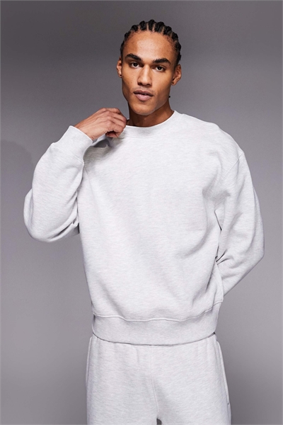 Icon Rest Day – объемная кофта из хлопка плотностью 440 г/м² светло-серого цвета артикул 151485940