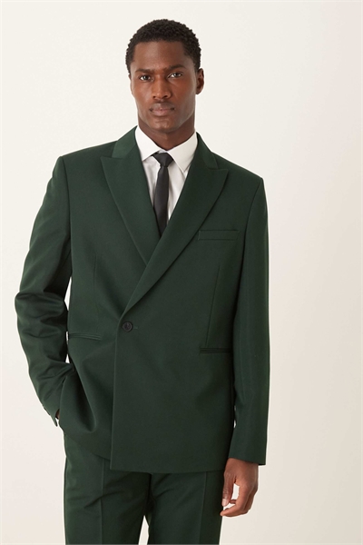 Приталенный пиджак с перекрещивающимся вырезом артикул 150742737