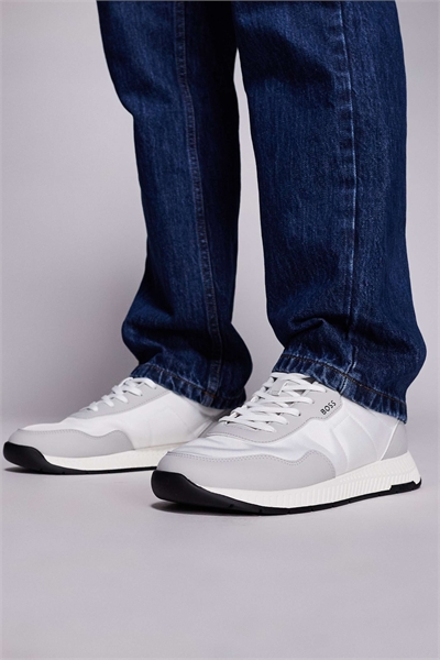 Кроссовки BOSS Black из титана артикул 154260506