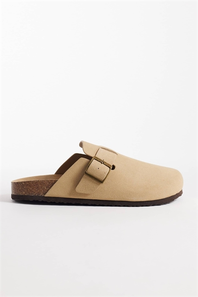 Сандалии-муле с пробковой подошвой артикул 154049357