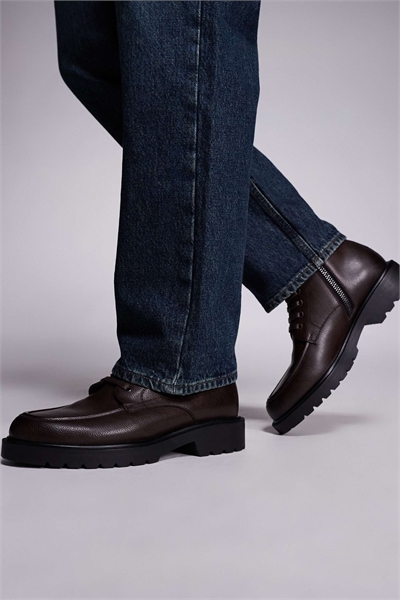 Ботинки на шнурках с шипами артикул 149322592