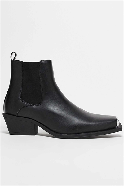 Ботинки в стиле вестерн с кубинским каблуком артикул 144640787