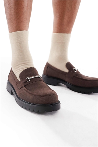 Лоферы Calvin с массивной пряжкой артикул 148068755