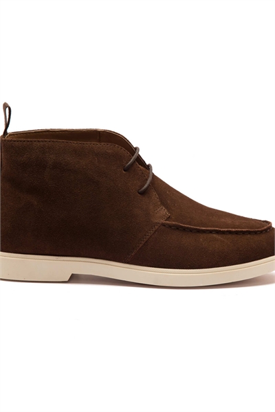 Мужские кожаные ботинки-чукки «AUGUSTA» на шнурках артикул 143500453