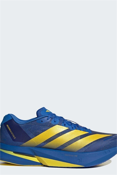 Кроссовки Adizero Boston 13 синего и желтого цветов артикул 154774974