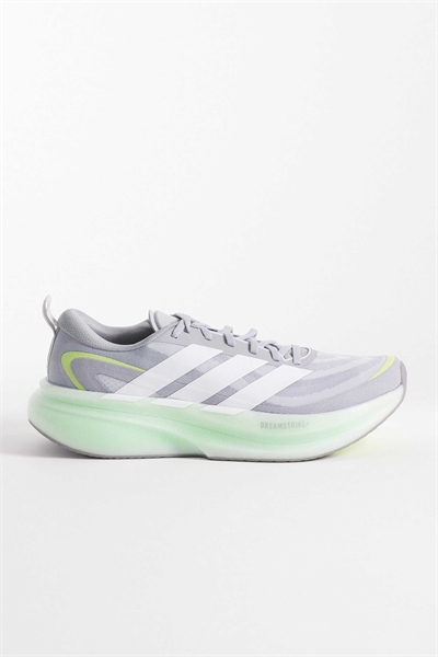 Кроссовки Adidas Running Supernova Glide серого и зеленого цветов артикул 152123860