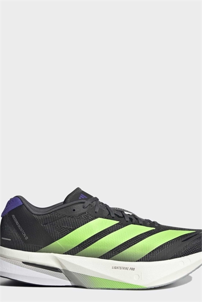 Кроссовки Adizero Boston 13 EQT в черном цвете с лимонно-желтыми вставками и энергетическим дизайном артикул 153899556