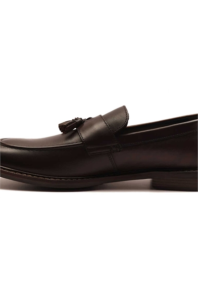 Мужские кожаные лоферы с кисточками «Clinton» артикул 148698678