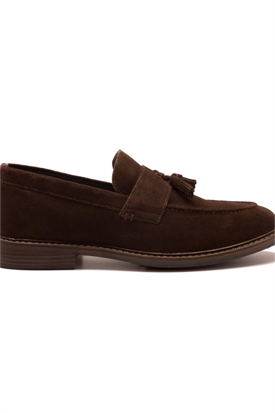 Мужские кожаные лоферы с кисточками «Clinton» артикул 141465826