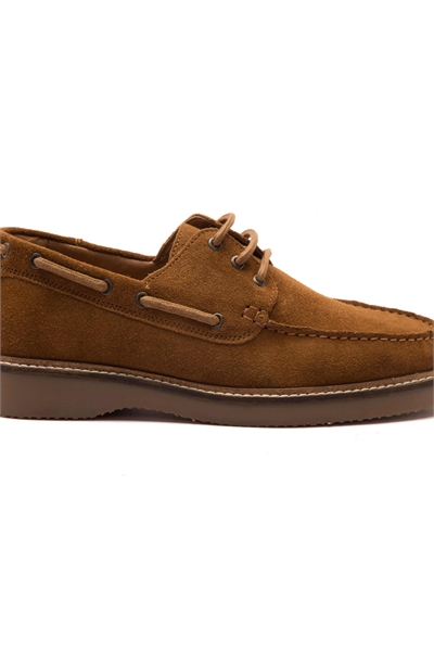 Мужские замшевые ботинки-лодочки «TRIGGS» на шнурках артикул 141247280