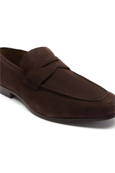 Лоферы HARLEY из замши — туфли-лоферы без шнурков артикул 134888390