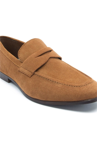 Лоферы HARLEY из замши — туфли-лоферы без шнурков артикул 134888256