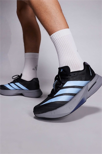 Кроссовки Adidas Running Adizero Boston 13 черно-синего цвета артикул 147140293