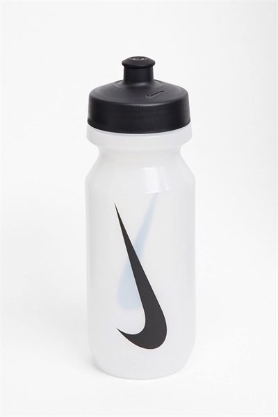 Бутылка для воды Nike Training Big Mouth 2.0 625 мл, прозрачная с черным логотипом Swoosh артикул 117607381