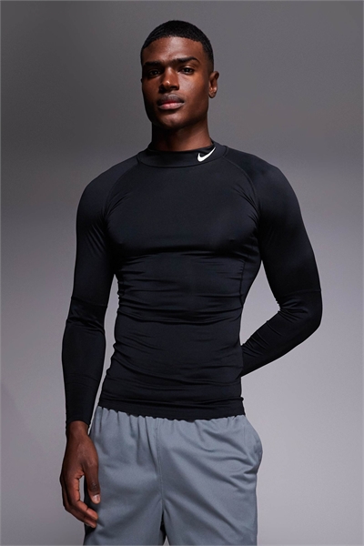 Футболка Pro Dri-FIT с высоким воротником и длинными рукавами артикул 134202953