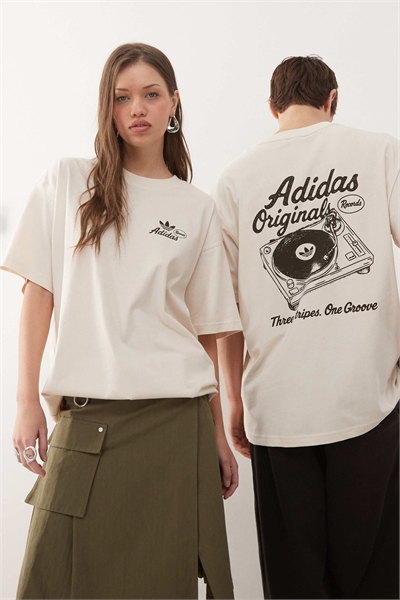 Футболка с принтом One Groove белого цвета артикул 152829058