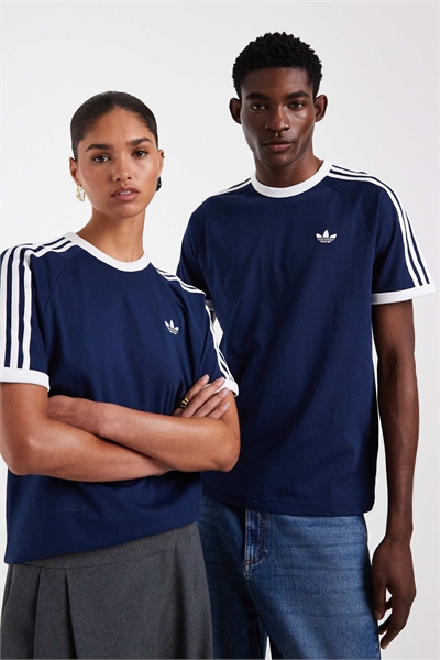 Футболка с тремя полосками темно-синего цвета артикул 149627200