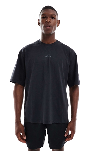 Футболка Adidas Training Power oversize черного цвета артикул 148676524