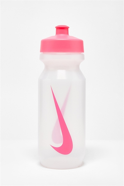 Бутылка для воды Nike Training Big Mouth 2.0 625 мл, прозрачная, с розовым логотипом артикул 117607366