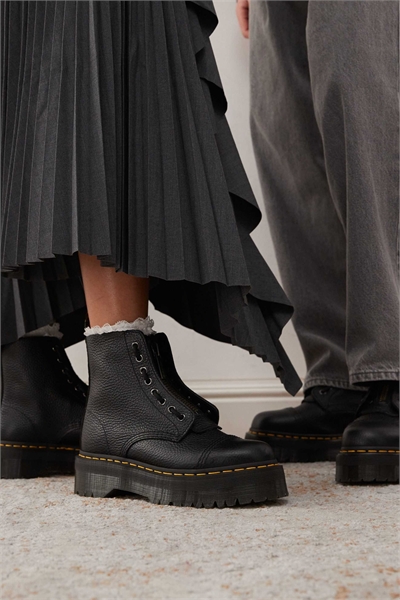 Унисекс-сапоги на платформе из шлифованной кожи наппа Sinclair артикул 132927442