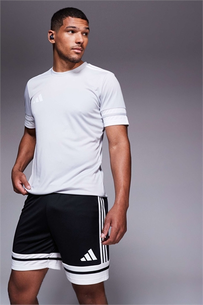 Шорты Adidas Football Squadra25 черно-белого цвета артикул 142293588