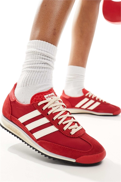 Кроссовки SL 72 OG красного и кремового цвета артикул 133694514