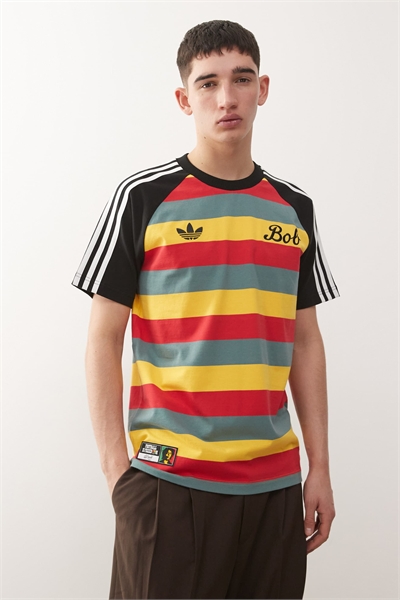 Футболка Adidas Football Jamaica Bob Marley OG красно-желто-зеленая артикул 150040385