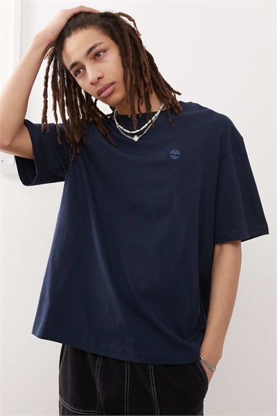 Футболка свободного кроя с логотипом Dunstan на груди артикул 148892022