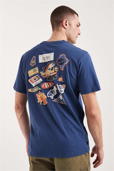 Футболка с принтом на спине артикул 155950576