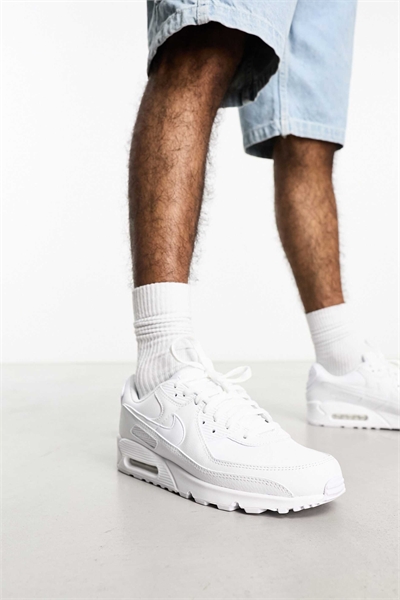 Кроссовки Air Max 90 LTR в тройном белом цвете артикул 131784125