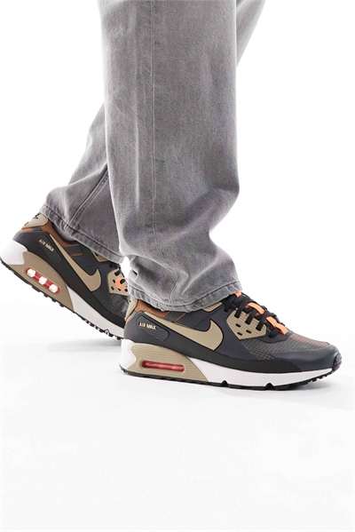 Кроссовки Air Max 90 Drift темно-серого и хаки цвета артикул 147143157