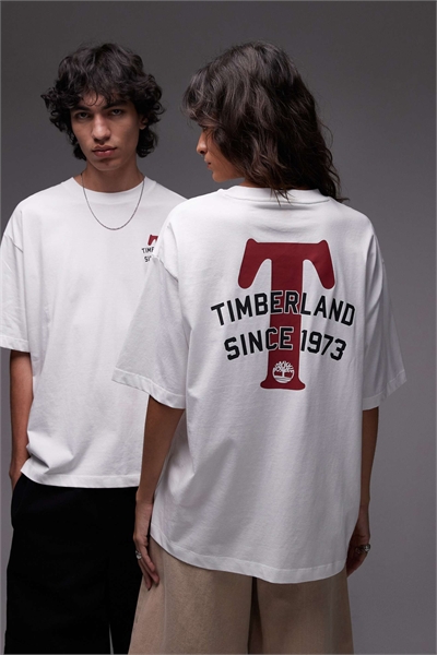 Футболка оверсайз с принтом «Big T» на спине артикул 148892040