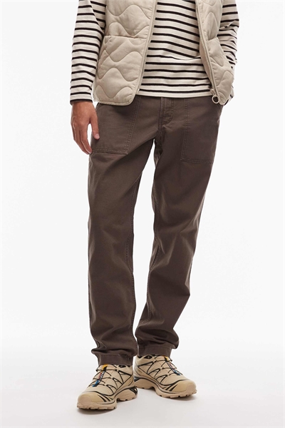 Брюки свободного кроя из прочной промытой парусины с карманами в стиле «фейт» артикул 148892008